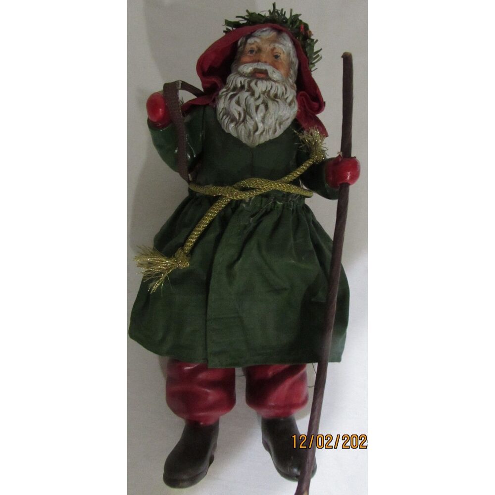 Vintage Possible Dreams Clothtique Santa Claus Father Christmas cany canes tree
